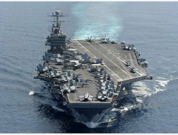 Lokasi Pasti USS Abraham Lincoln Terungkap Berjarak 700 Km dari Iran